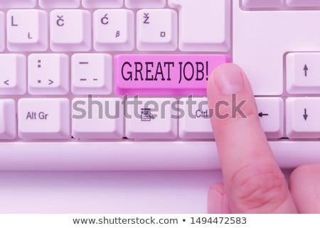 Foto stock: Well Done Text On Notepad