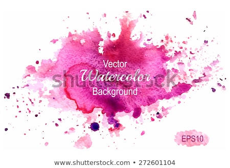 Stockfoto: Colorful Bright Ink Stain Vector Design