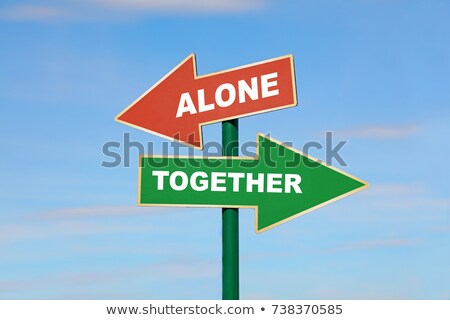 Stockfoto: Two Green Direction Signs - Alone Or Together