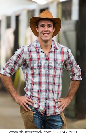 Сток-фото: Smiling Country Cowboy