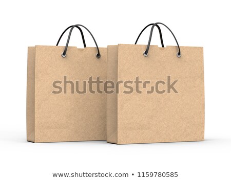 [[stock_photo]]: Brown Paper Shopping Bag Isolated 3d Rendering