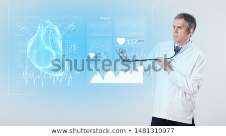 Stockfoto: Cardiologist Presenting The Research Results