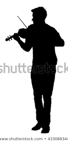 Zdjęcia stock: Violinist Man Illustration