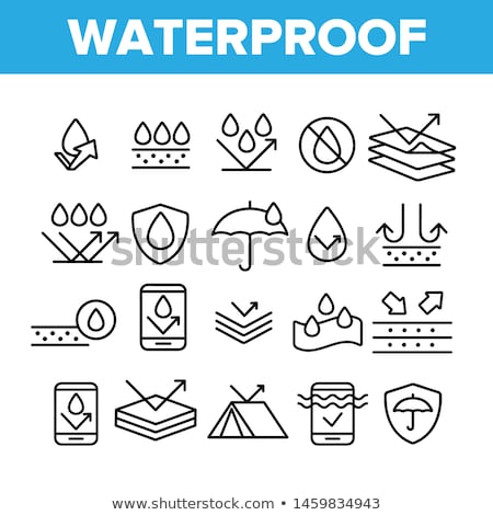 [[stock_photo]]: Waterproof Material Phone Vector Thin Line Icon