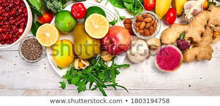 Zdjęcia stock: Banner Of Products Rich In Antioxidants And Vitamins Mineral