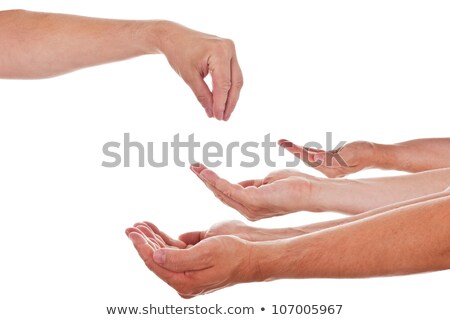 Сток-фото: Hand Giving Anything To Open Position Hands
