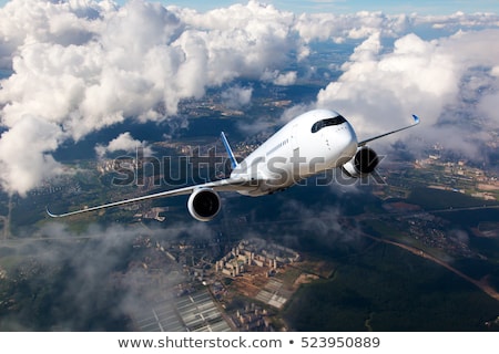 Stock photo: Passenger Airliner Taking Off At An Airport