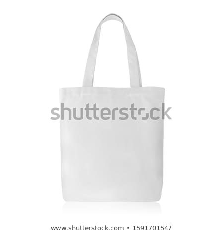 Foto stock: Green Bag Isolated On White