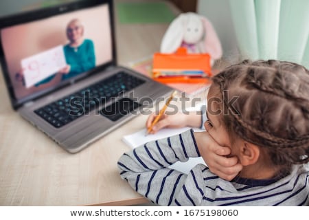 Foto stock: Working At School