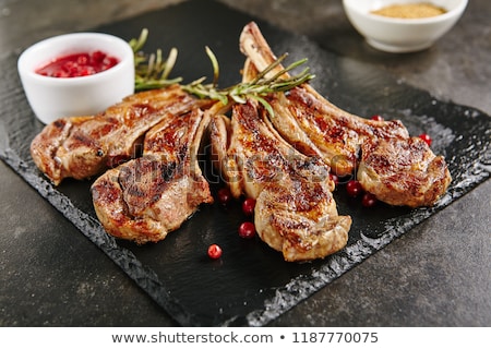 Foto stock: Grilled Lamb Ribs