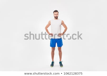 Stock fotó: Full Length Portrait Of A Young Muscular Sportsman