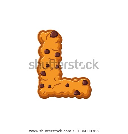 Foto d'archivio: L Letter Cookies Cookie Font Oatmeal Biscuit Alphabet Symbol