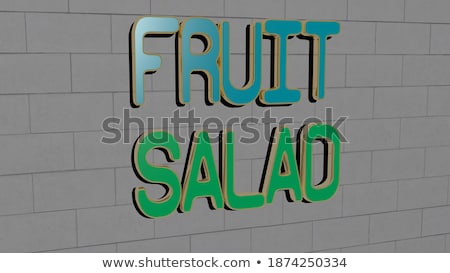 Foto stock: Fruits Cross Word Concept