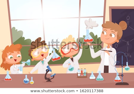 Stockfoto: Chemistry Lessons And Biology Research Studies