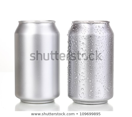 Stock photo: Two White Beverage Cans