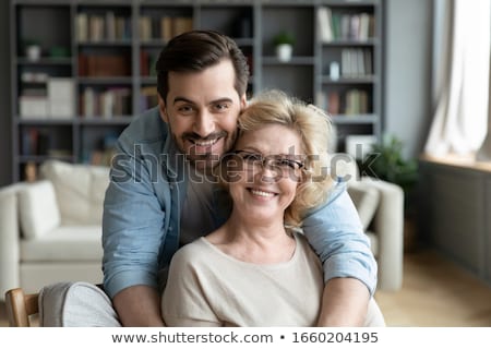 Foto stock: Mother And Son