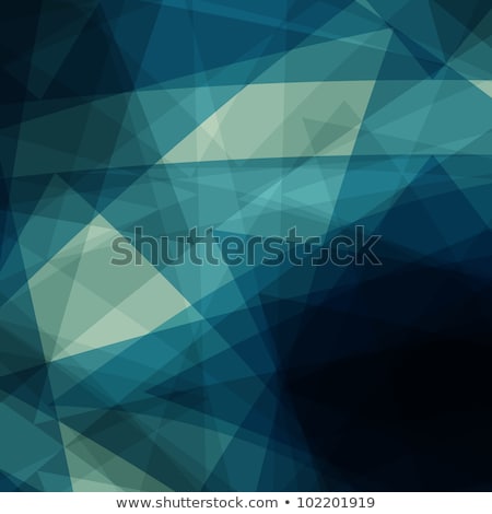 ストックフォト: Abstract Blue Background With Shining Multicolored Triangles