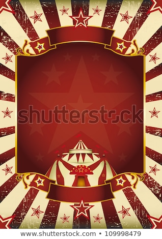 Stock fotó: Fantastic Grunge Circus Invitation