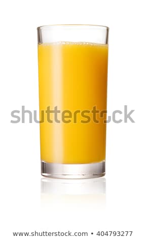 Stockfoto: Juice Glass And Orange Fruit