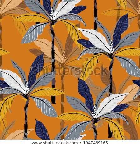 Stock photo: Seamless Vector Orange Fashion Pattern