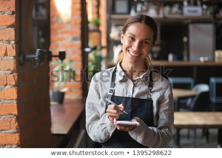 Stock photo: Emotional Waitress