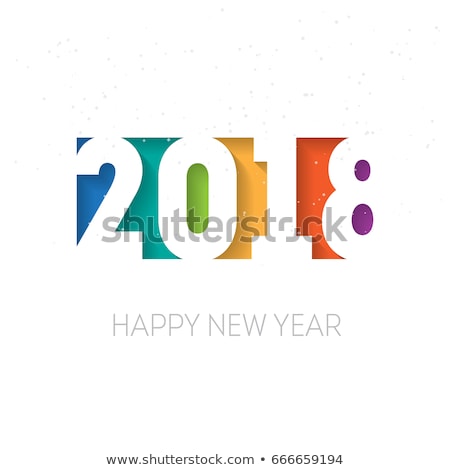 Foto d'archivio: Vector Calendar 2018 Template Illustration With 3d Number On Shiny Blue Background Week Starts On S