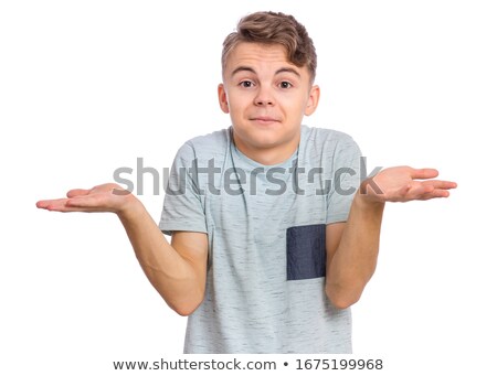 Zdjęcia stock: Teen Boy Shrug