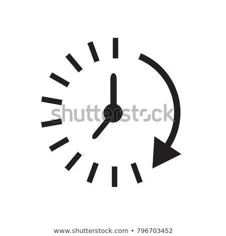 Сток-фото: Clock Icon Time Symbol For App Ui Stock Vector Illustration Isolated On White Background