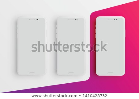 Stock photo: Blue Matte Smartphone Template Vector Illustration