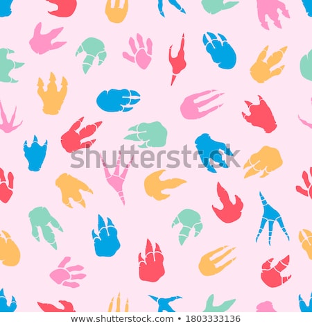 Stock photo: Foot Prints Pattern
