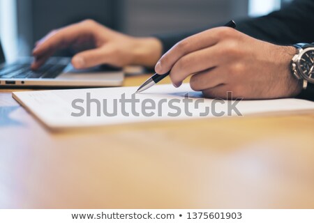 Zdjęcia stock: Businessman Hand With Pen