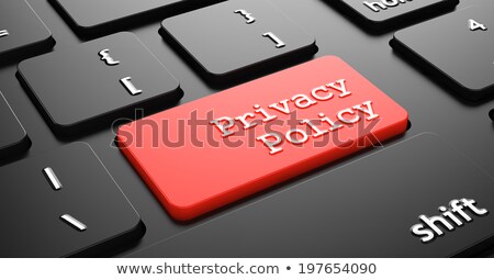 Zdjęcia stock: Privacy Policy On Red Keyboard Button