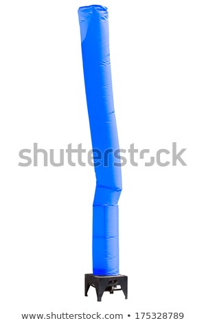 Stock fotó: Sky Tube Balloon Display Stand On White Background