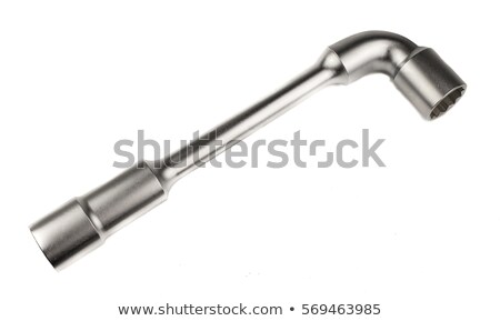 Foto stock: Chrome Handcraft With White Background