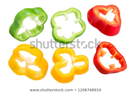 Stock photo: Golden Bell Pepper Slice