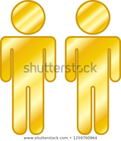 Stock photo: Align Teams Of Golden People