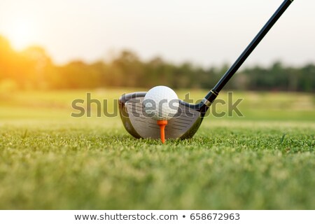 Сток-фото: Close Up Of Golf Club At Sunset