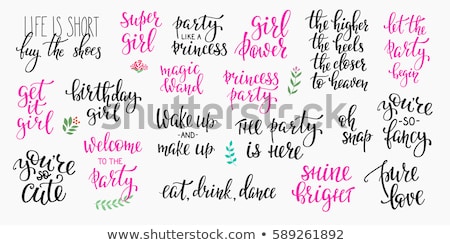 [[stock_photo]]: Bridal Party Lettering Postcard