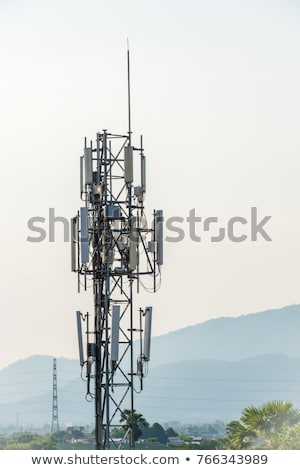 Stock fotó: Communication Antenna Tower In The High Mountains