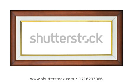 Stock fotó: Rectangular Wooden Gilded Frame