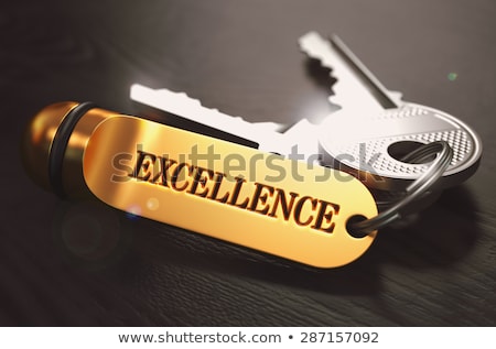 Сток-фото: Keys To Growth Concept On Golden Keychain