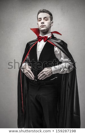 Foto stock: Boy Dressed Up As Vampire