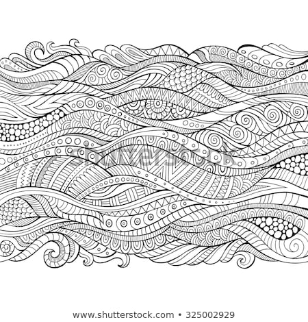 Foto stock: Paisley Background Hand Drawn Ornament