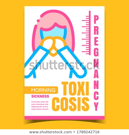 Stockfoto: Pregnancy Toxicosis Advertising Banner Vector