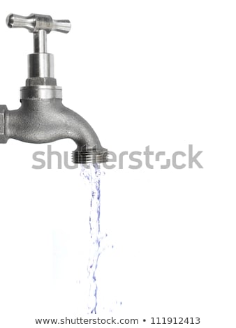 ストックフォト: Chrome Water Tap On White Background