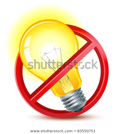 The Sign Forbids Use Of Old Lamps Stock photo © Kraska