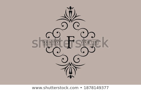 [[stock_photo]]: Vintage Invitation Card With Ornate Elegant Retro Abstract Flora