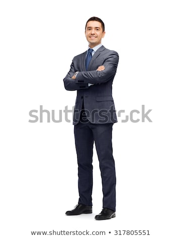 Foto stock: Confident Attractive Businessman Standing With Arms Crossed