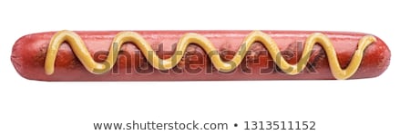 Stockfoto: Frankfurters With Mustard