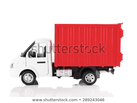 Stock photo: Red Panel Van